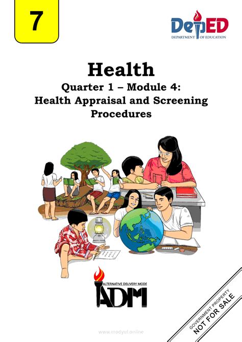 health 7 quarter 4 module 1 ppt|Quarter 1 Module 4: Health Appraisal and Screening Procedures.